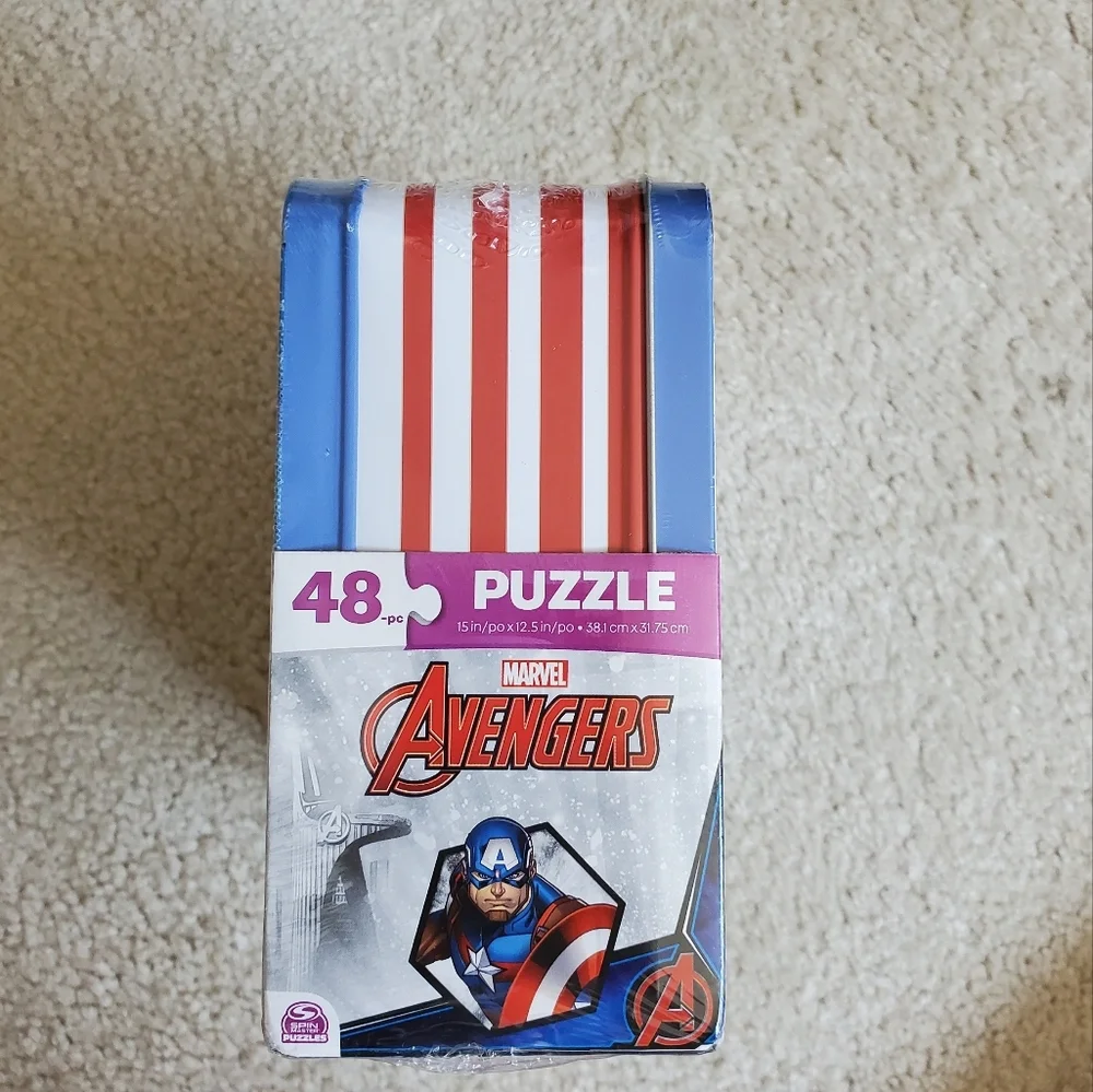 Avengers Captain America Puzzle Tin